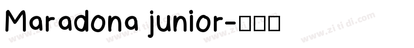 Maradona junior字体转换